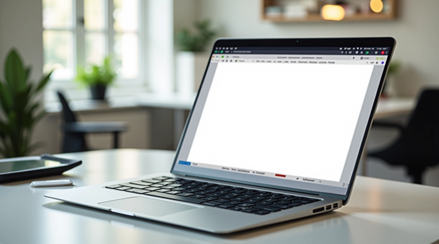 Laptop displaying WCAG 2.1 Level AA standards documentation and compliance checklist